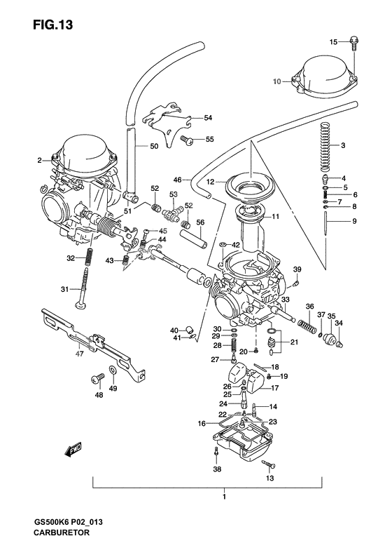 Carburetor assy              

                  Gs500k3/uk3