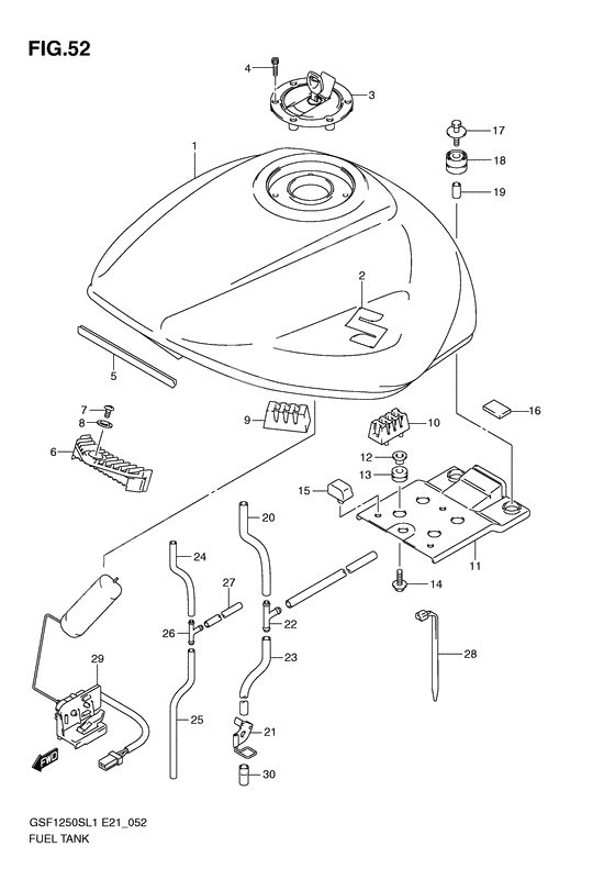 Tank fuel              

                  Gsf1250sl1 e24