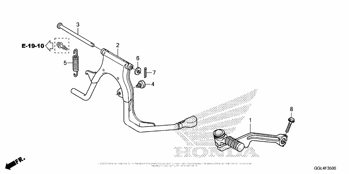 Stand + kick pedal