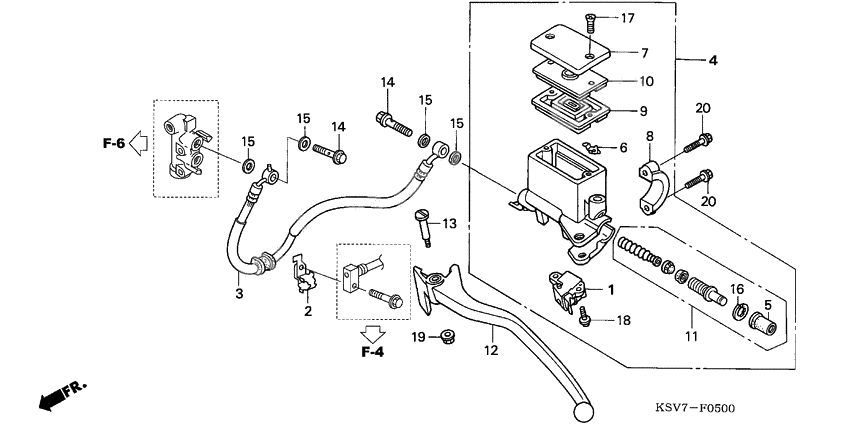 Rr. brake master cylinder              

                  NSS250X