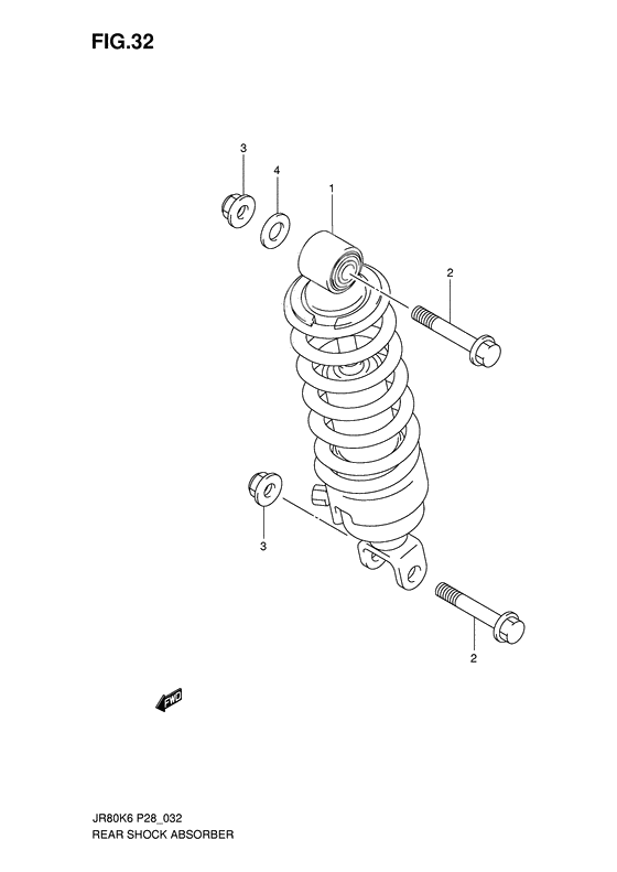 Rear shock absorber