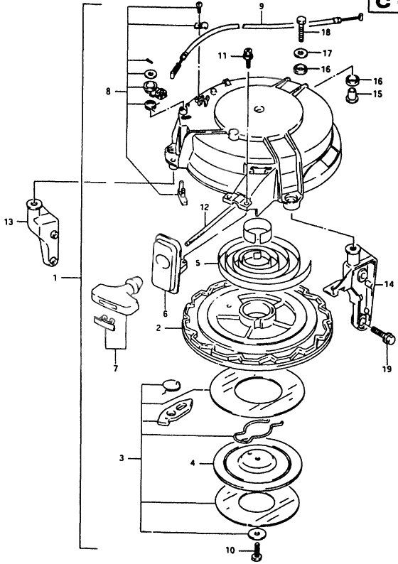 Starter assy recoil