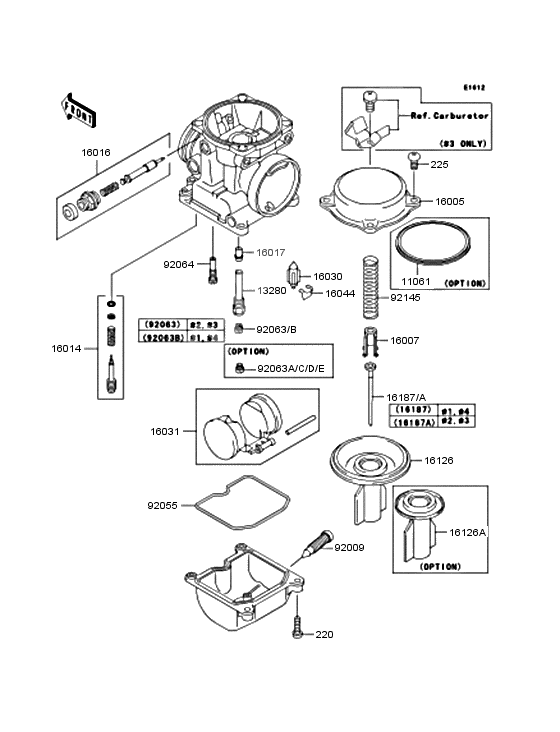 Carburetor parts