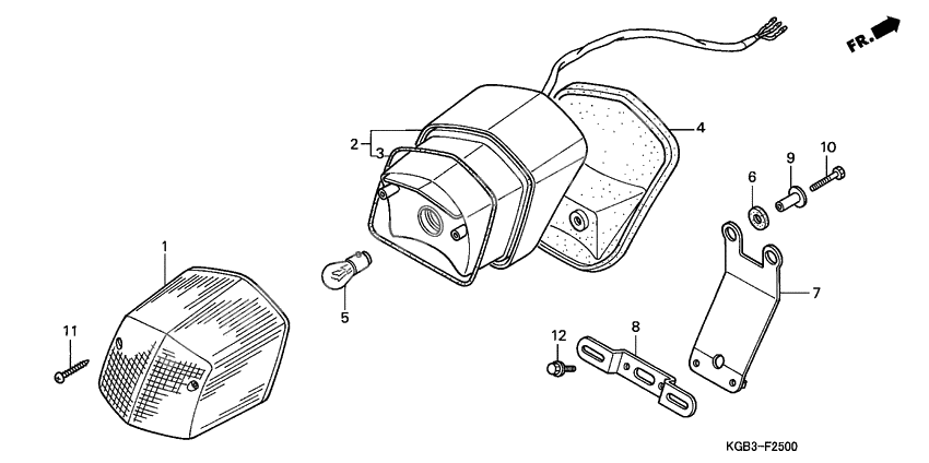 Taillight unit ass`y