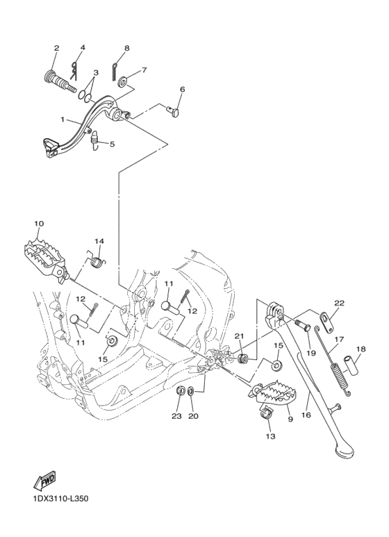 Support & repose pied