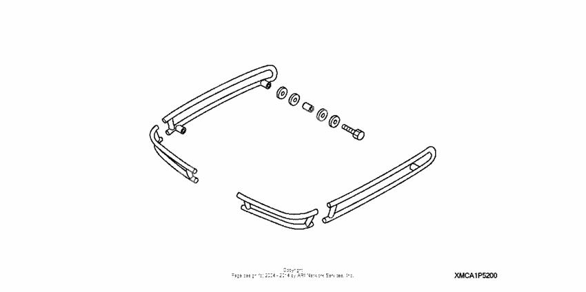 Saddlebag rail set (chrome)