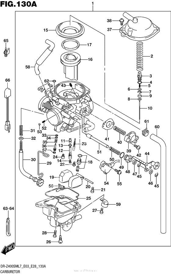 Carburetor (Dr-Z400Sml7 E03)