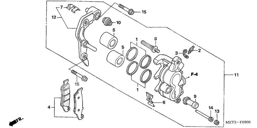 Front brake caliper