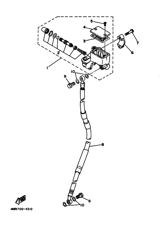 Front master cylinder