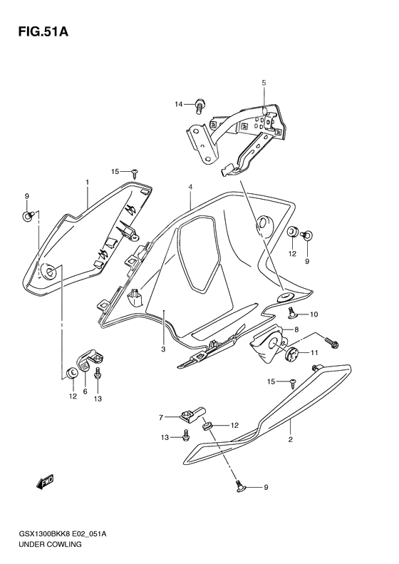 Under cowling              

                  Model l0