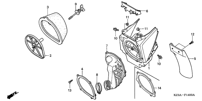 Air cleaner              

                  CR250R2-4