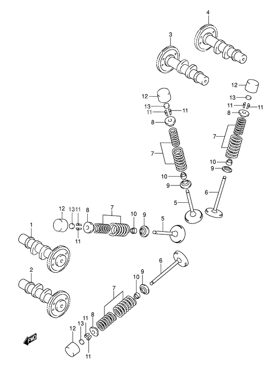 Camshaft / valve