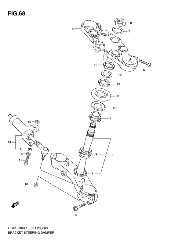 Bracket - steering damper