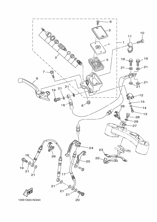 FRONT MASTER CYLINDER