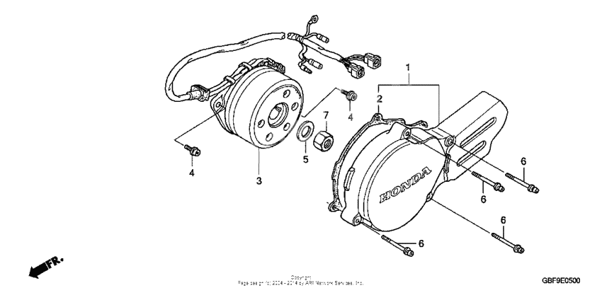 Left crankcase cover