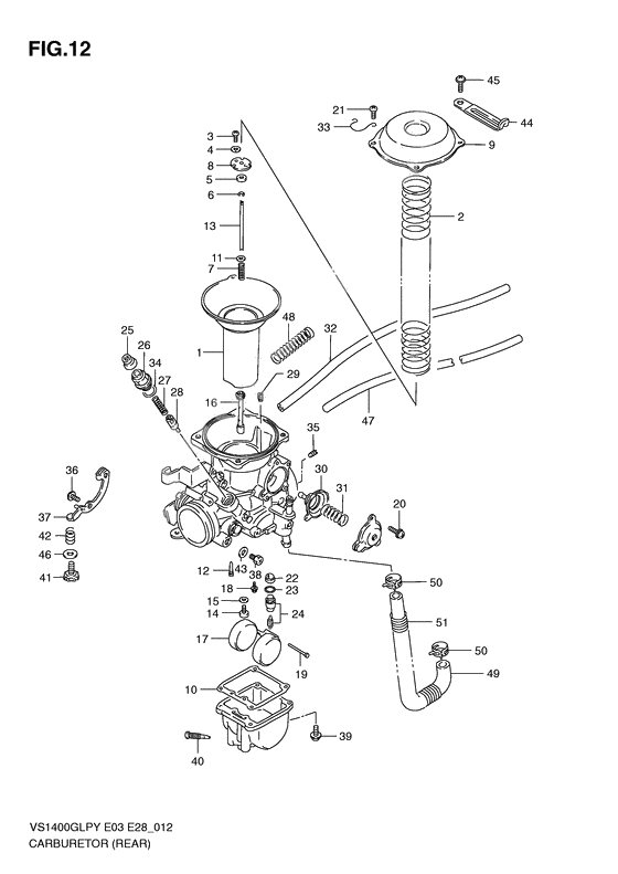 Carburetor assy              

                  Rear