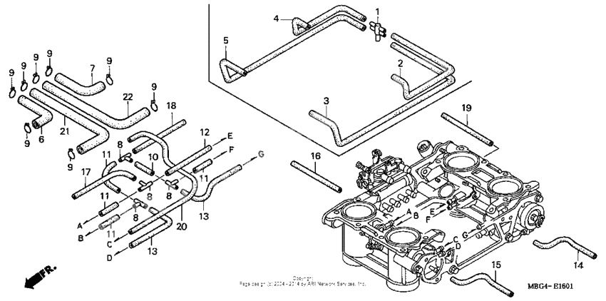 Throttle body tubing