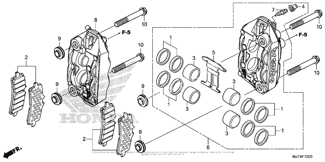 Передний тормозной суппорт