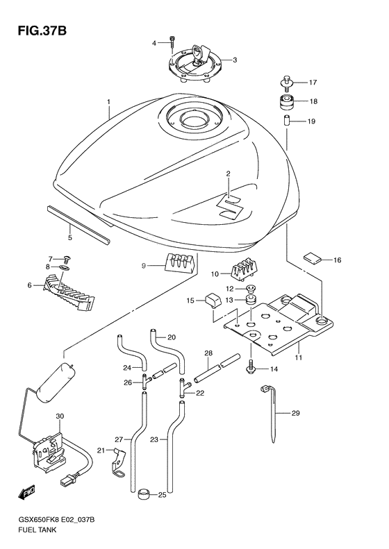 Tank fuel              

                  Model l0