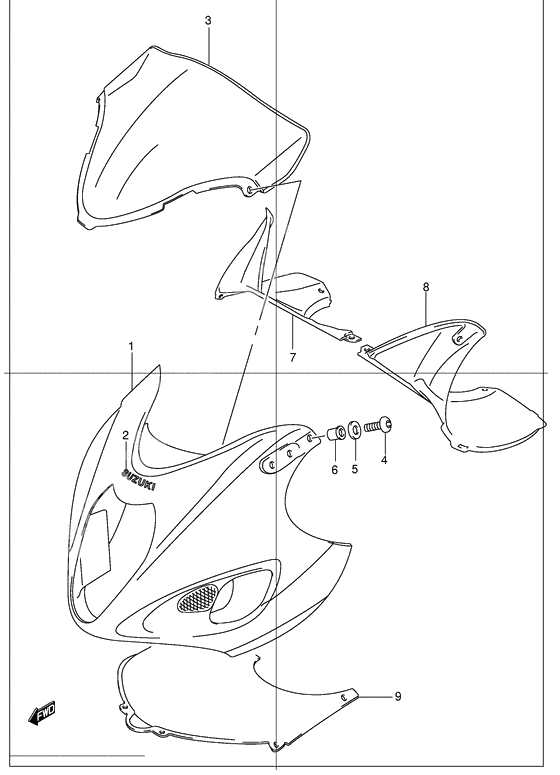 Cowling body              

                  Model k2