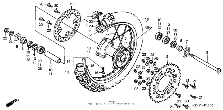 Rear wheel