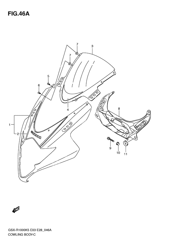 Cowling body              

                  Model k6