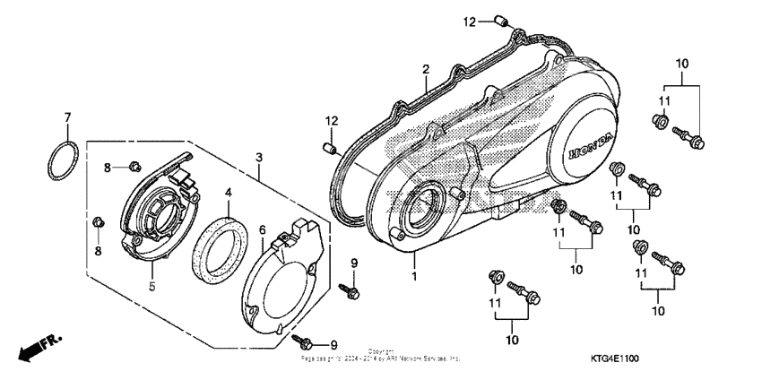 Left crankcase cover
