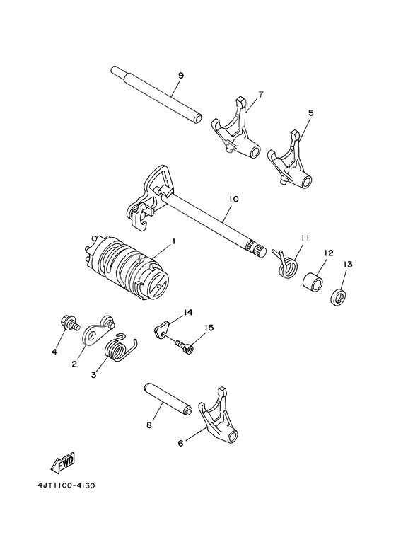 Shift cam. fork