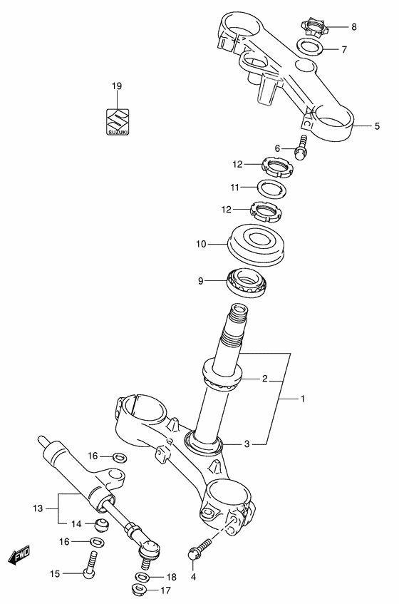 Steering stem              

                  E2/e54