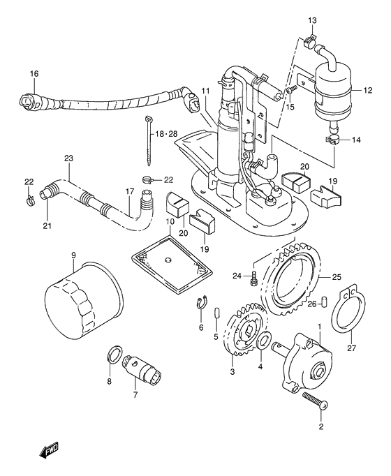 Oil pump / fuel pump