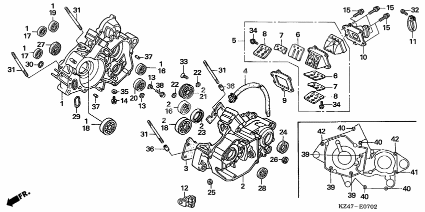 Crankcase
CR125R5-7