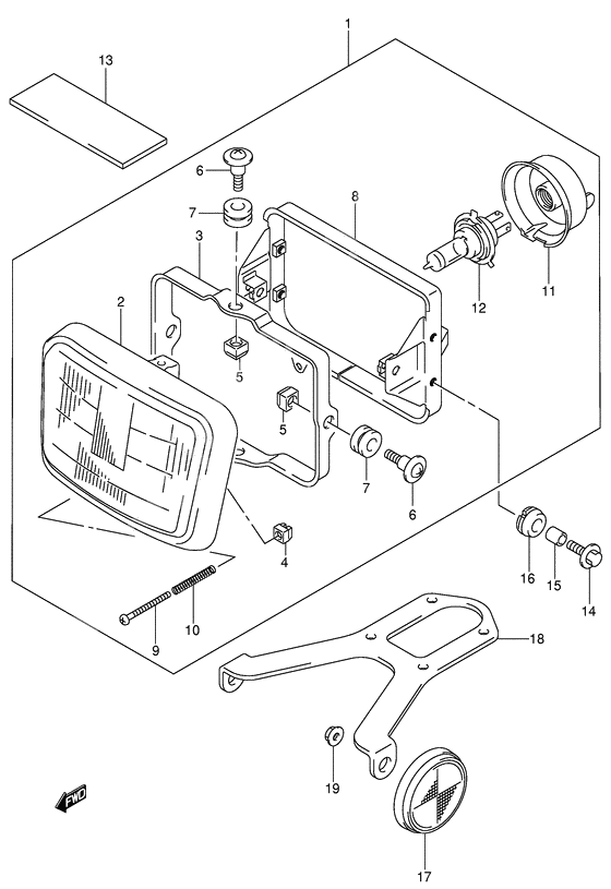 Headlamp              

                  Model y/k1