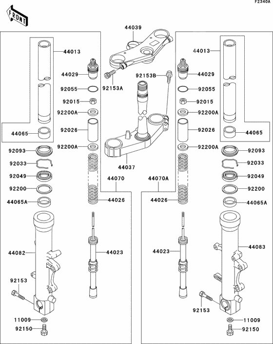 Front fork(j7f/j8f)