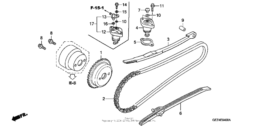 Cam chain + tensioner