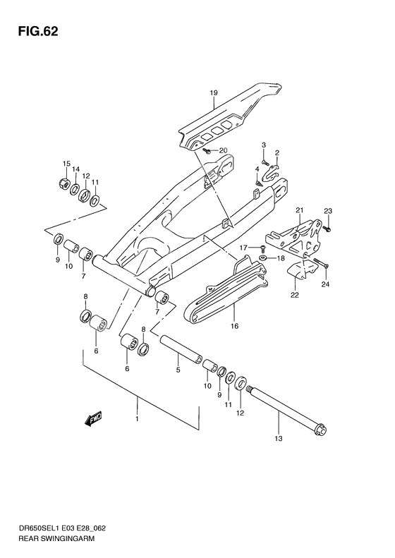 Rear swingingarm