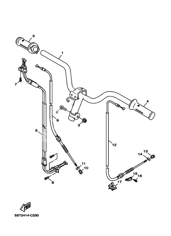 Steering Handle, Cable