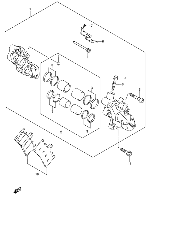 Front caliper