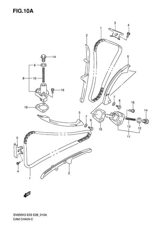 Cam chain              

                  Model k5/k6/k7