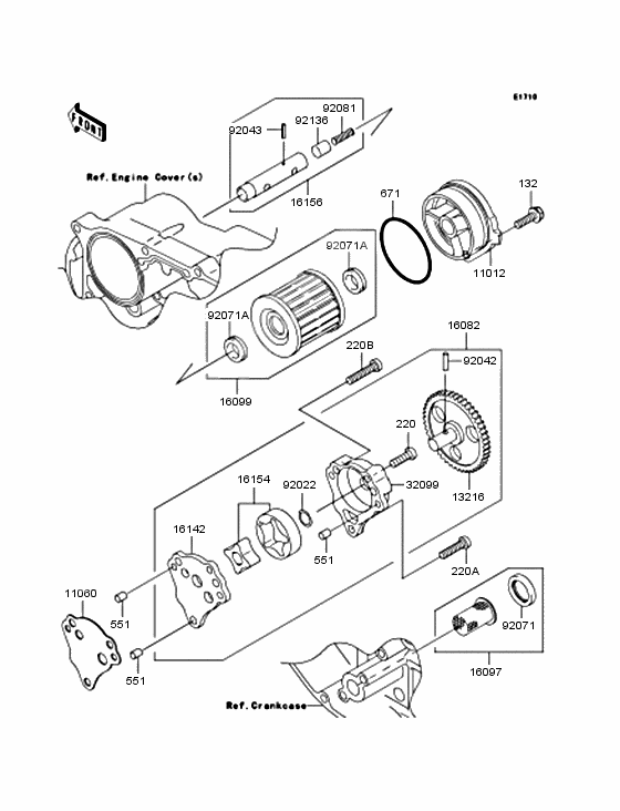 Oil pump/oil filter