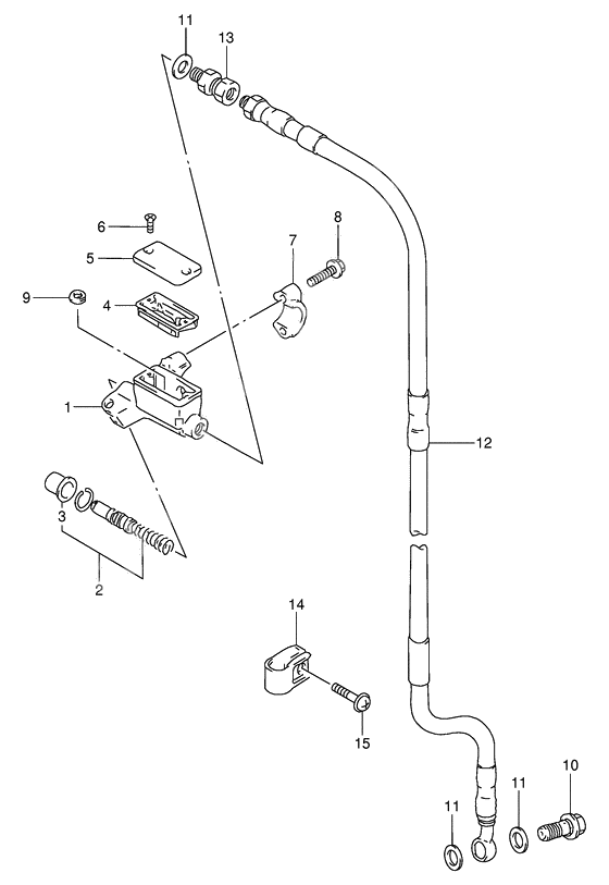 Front master cylinder