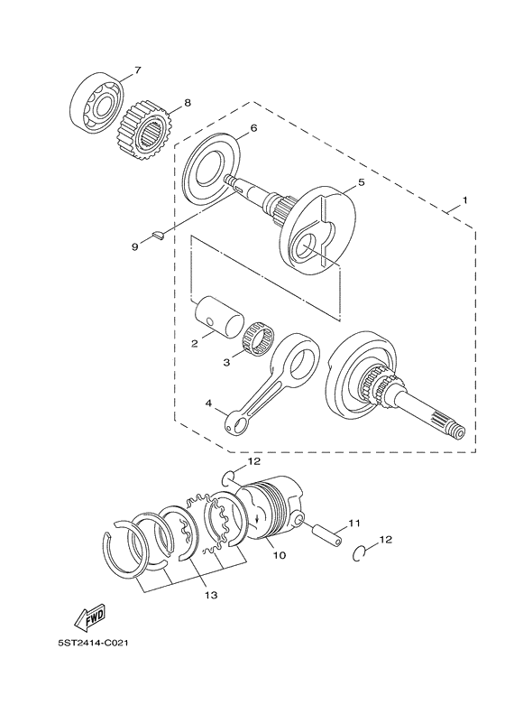Crankshaft & piston