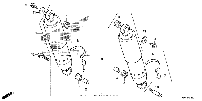 Rear shock absorber (1)