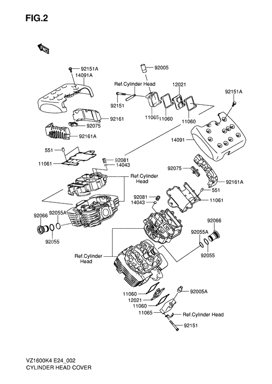 Cylinder head cover