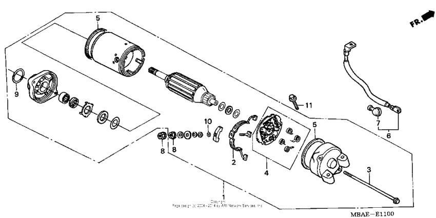 Starting motor
