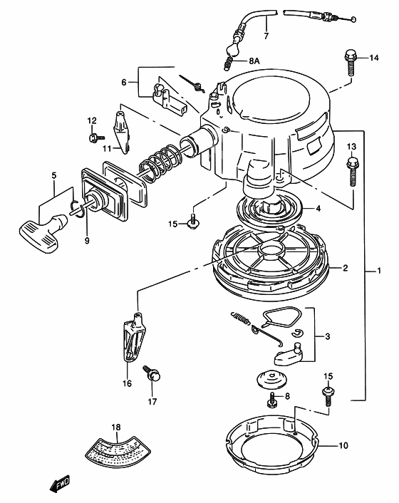 Starter assy recoil