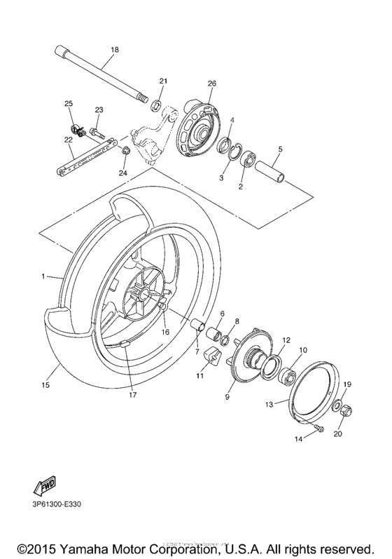 Rear wheel