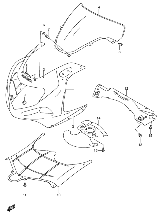 Cowling body              

                  Model k2