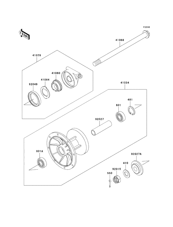 Front hub