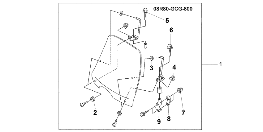 Windshield sgx50 sky
