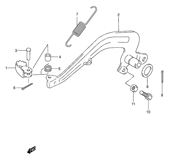 Front brake caliper